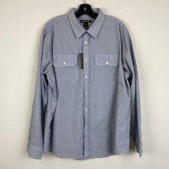 MICHAEL KORS Plaid Dress Shirt NWT - Picture 1 of 7